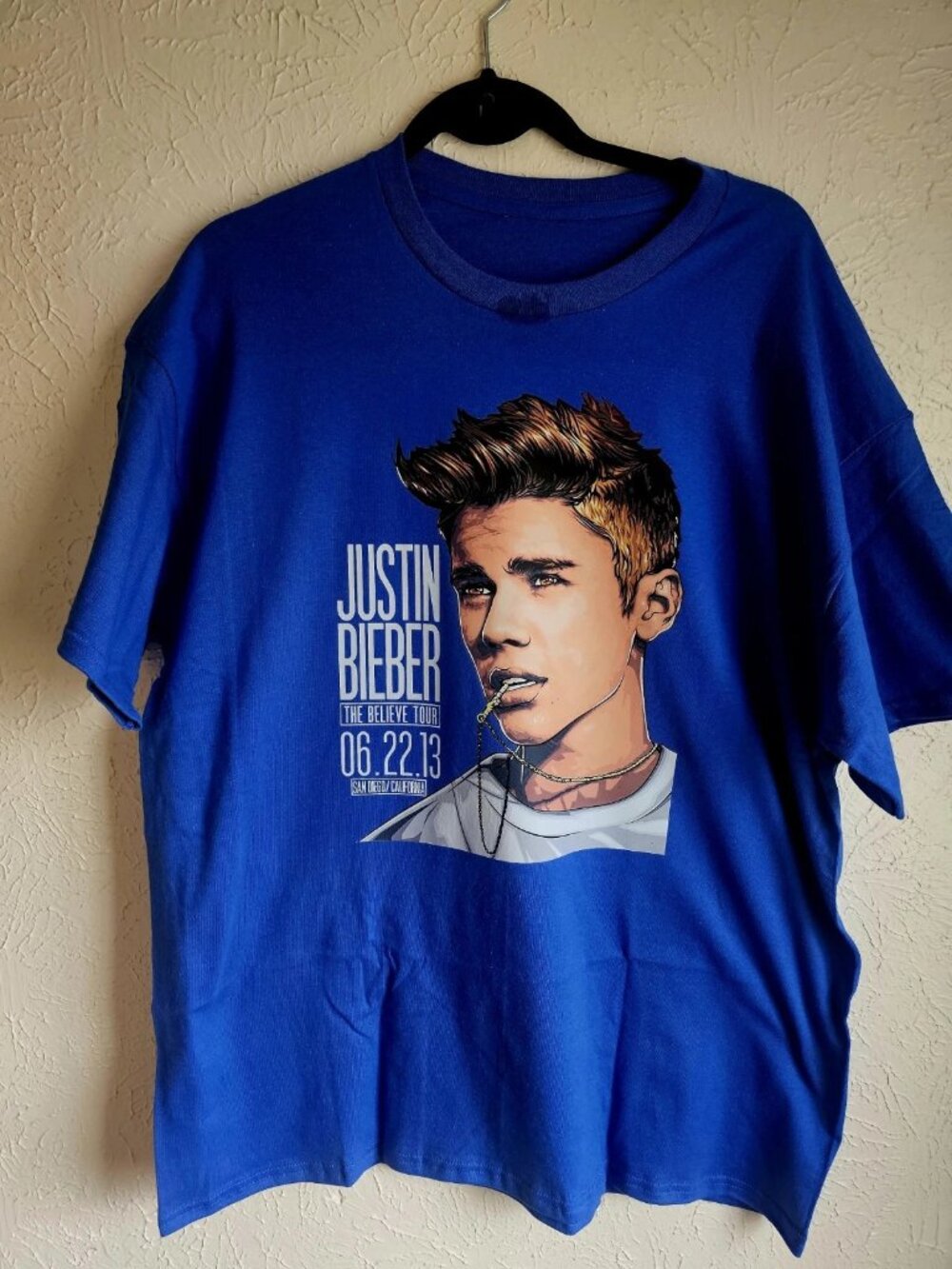 Justin Bieber 2013 San Diego Concert Cotton T -Shirt